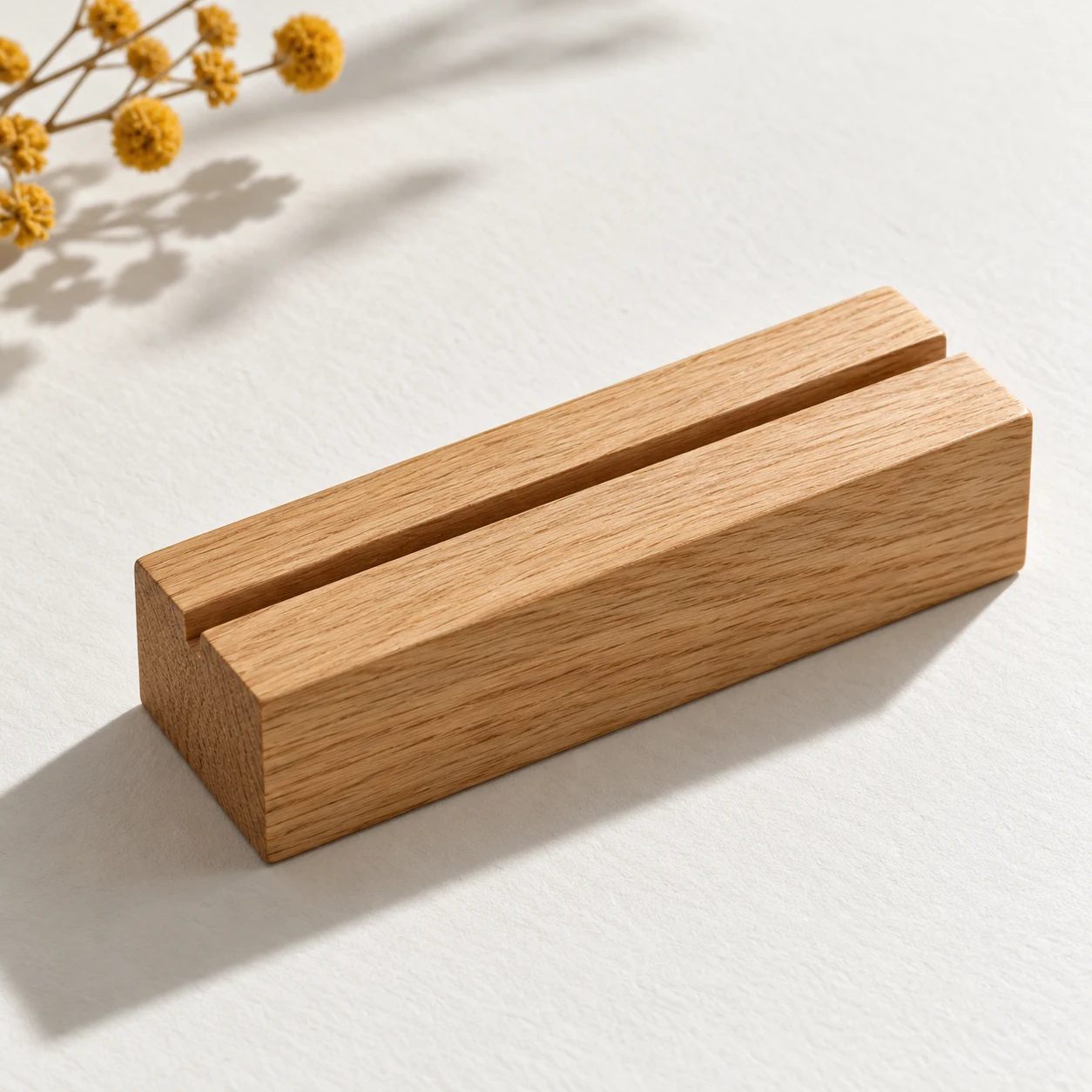 Oak Card Display Stand